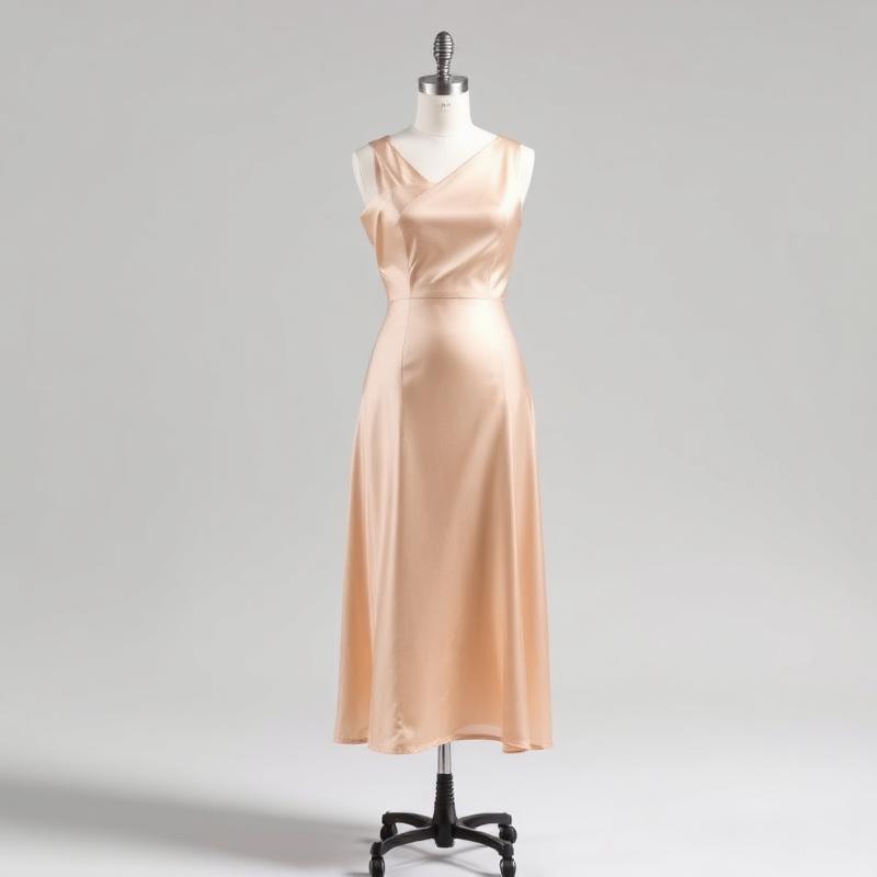 Atelier Satin Midi Dress